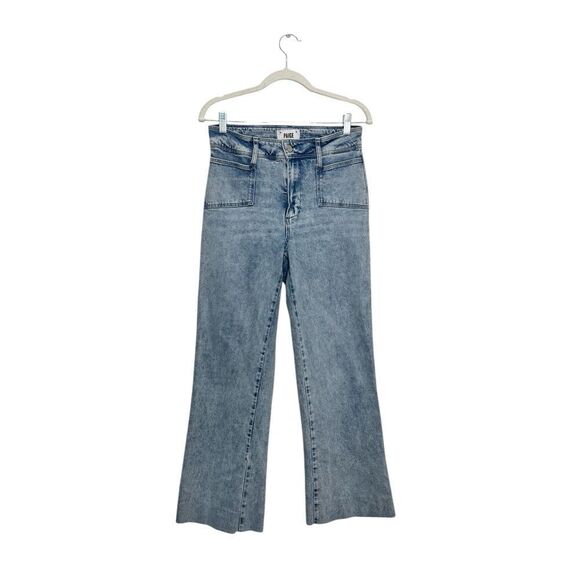 NEW PAIGE Leenah flared jeans in “Alivia” light wash - Picture 16 of 17